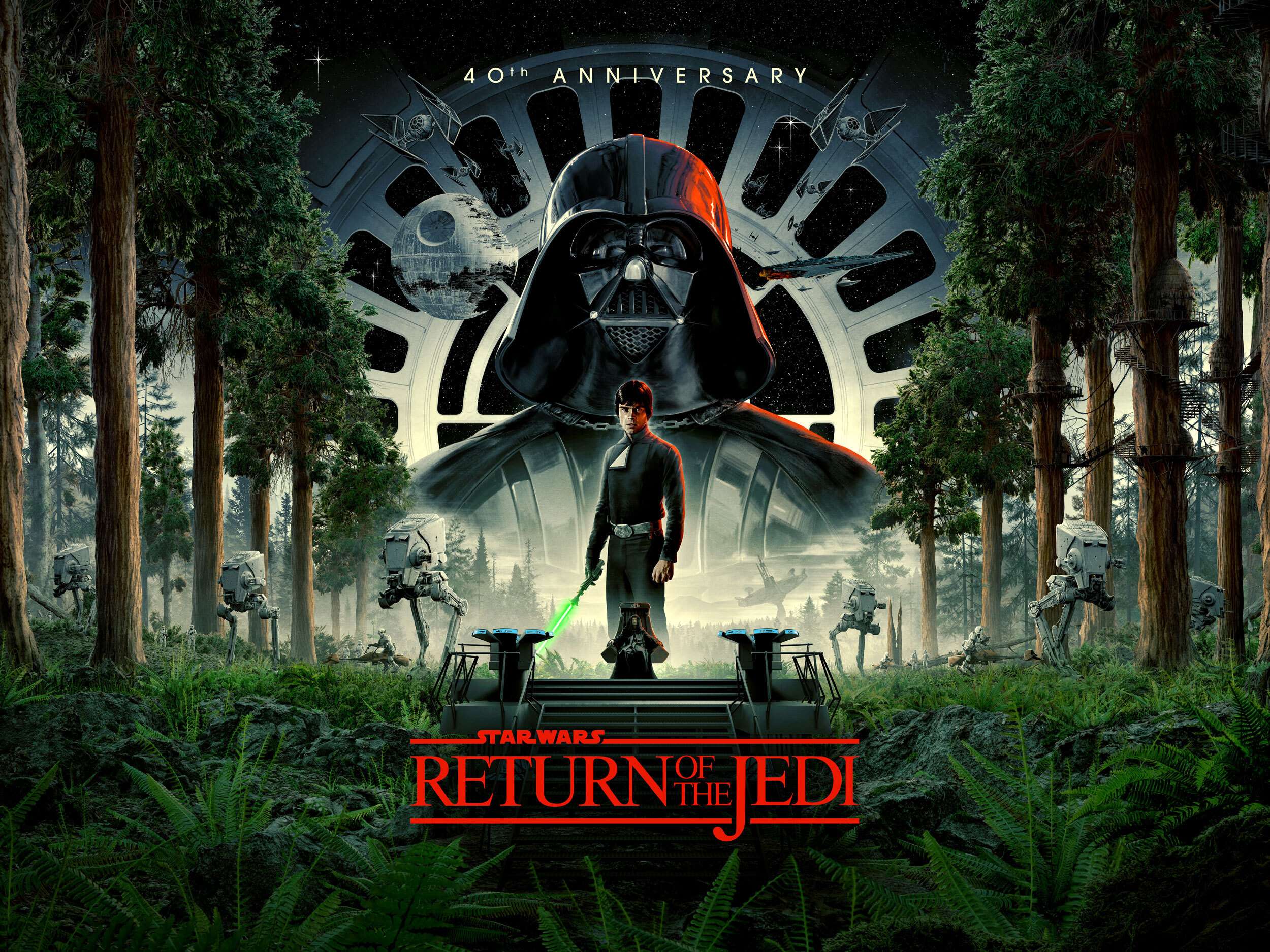 The Return of the Jedi - 40th Anniversary QUAD 