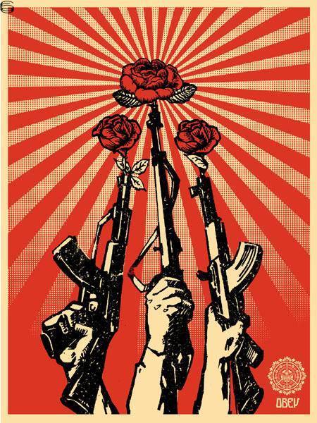 Shepard Fairey - Guns and Roses - AP Edition