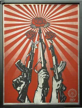 Shepard Fairey - Guns and Roses - Metal Edition