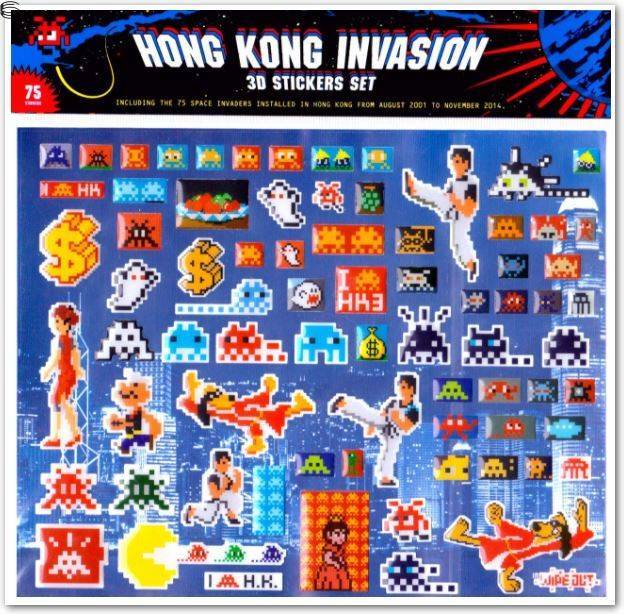 Hong Kong Invasion 3D Sticker Set