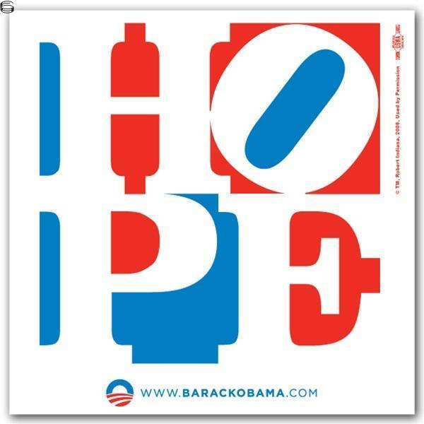 Robert Indiana - Hope - Sticker Edition