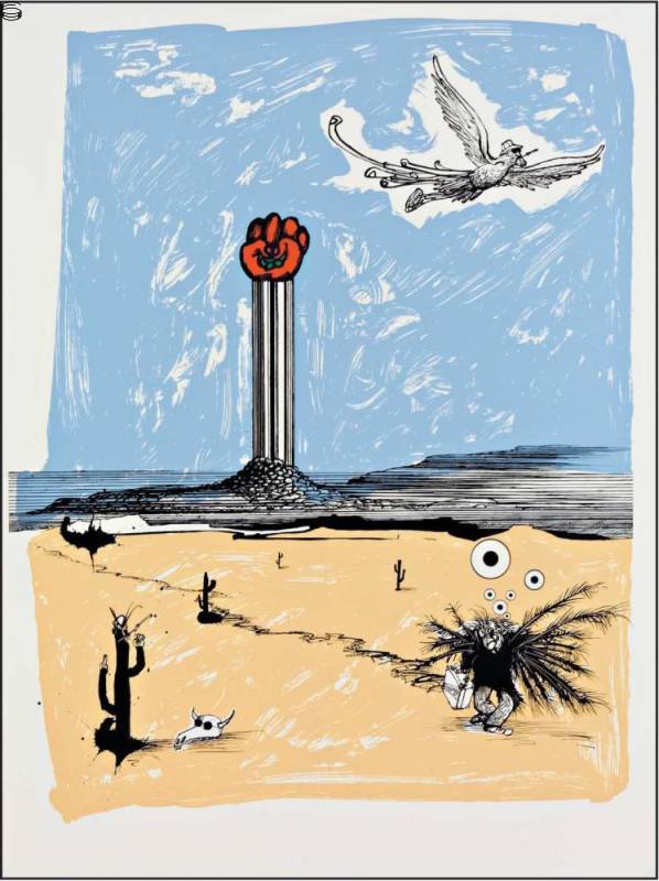 Ralph Steadman - HST Gonzo Memorial Fist 05 - A/P Edition