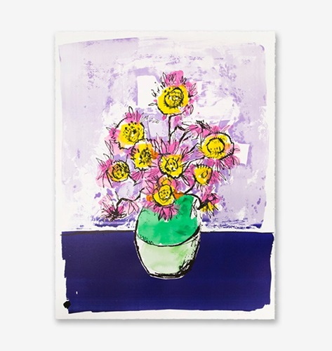 Anthony Lister - Marilyn Van Gogh Sunflowers - Purple HPM