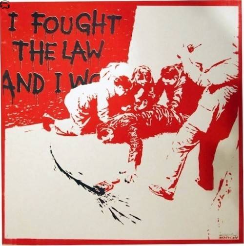 Banksy - I Fought The Law - Red