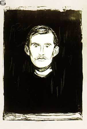 IIIA.46A: Self Portait w/ Skeleton's Arm (After Munch) 84