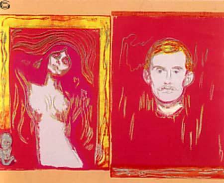 IIIA.47A: Madonna & Self Portait (After Munch) 84