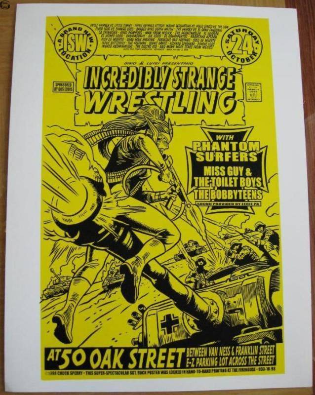 Incredibly Strange Wrestling SF 10/98 Firehouse/Sperry