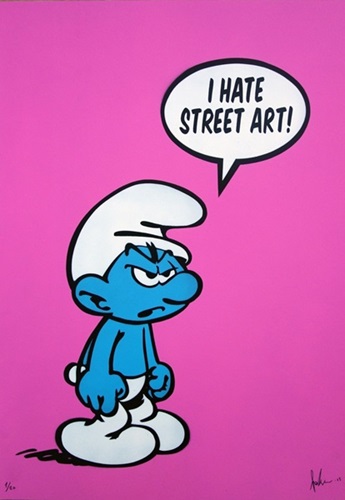 Fake - I Hate Street Art - Pink Paper