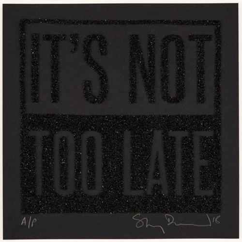 Stanley Donwood - It's Not Too Late - Black