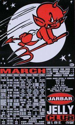 Jelly Club March Calendar Austin 92