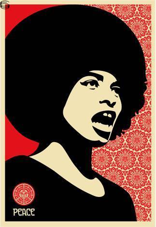 Shepard Fairey - Angela Davis