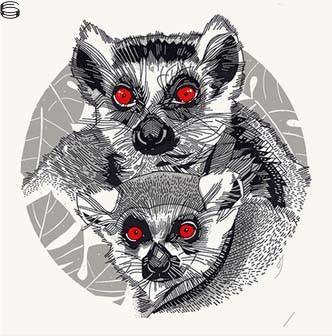 Tyler Stout - Animalines [Lemur] - Silver Edition