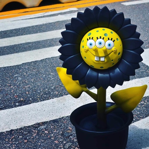 Ron English - Sun Flower Sculpture - Spongebob - Dark Force Special Edition