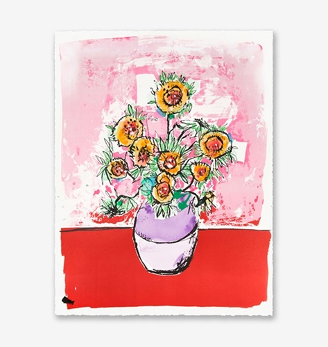 Anthony Lister - Marilyn Van Gogh Sunflowers - Pink HPM