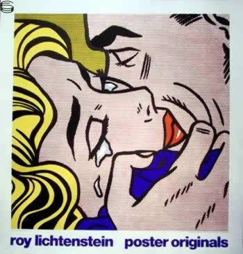 Roy Lichtenstein - Kiss V - Art Print Edition