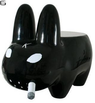 Frank Kozik - Labbit Stool - Black Edition