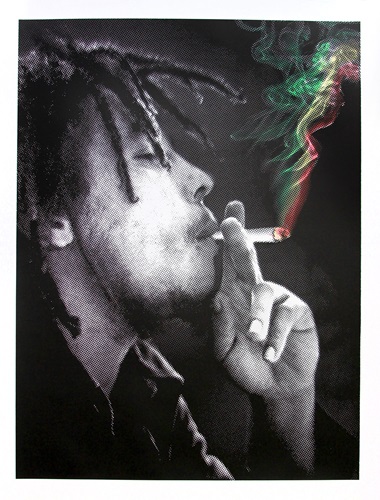 Mr Brainwash - Happy Birthday Bob Marley - Jamming - Vertical Colours