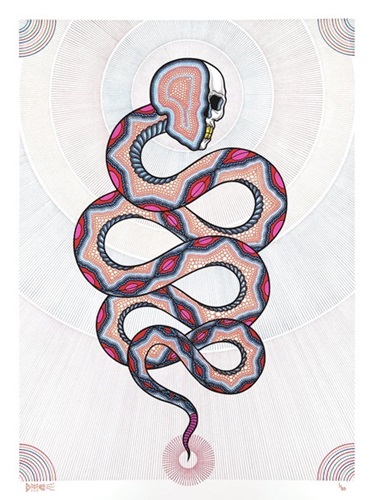 David Cook - Cosmic Snake II - Hand-Embellished