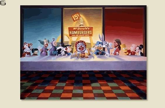 Ron English - Last Supper McSupersized 08