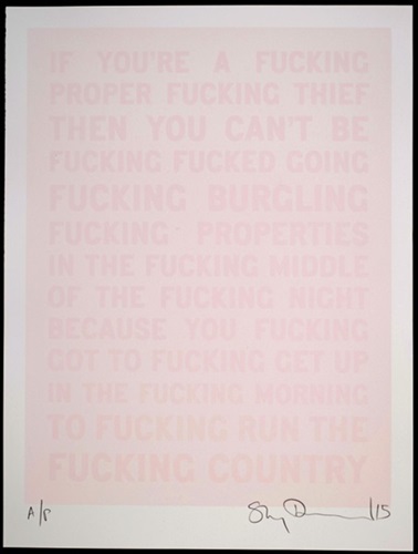 Stanley Donwood - Middleton Pink #254 - First Edition