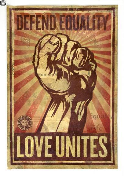Shepard Fairey - Love Unites - HPM Edition