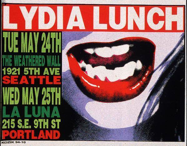 Lydia Lunch Portland / Seattle 94