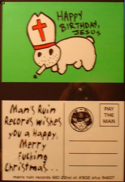 Man's Ruin X-Mas Postcard 98