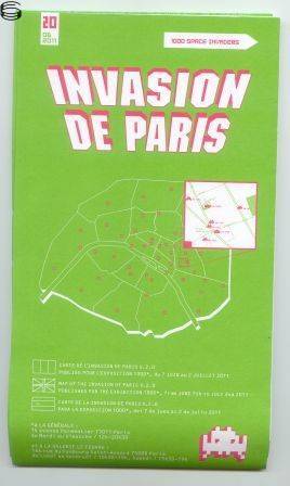 Space Invader - Invasion map #01 Paris