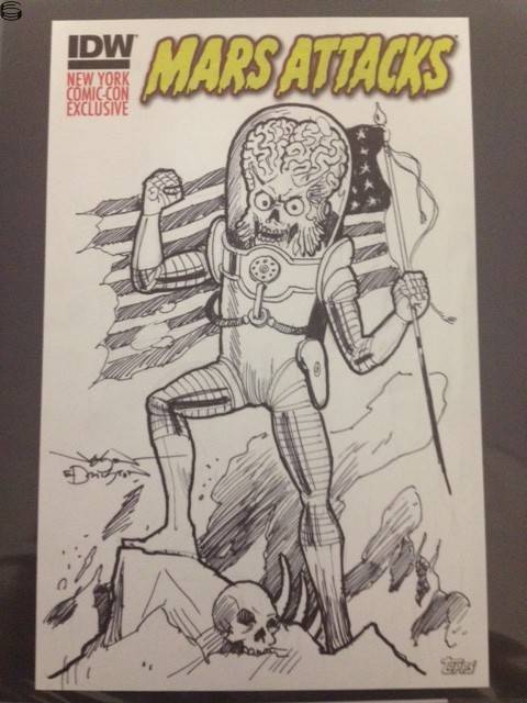 Mars Attacks New York Comic Con Sketch