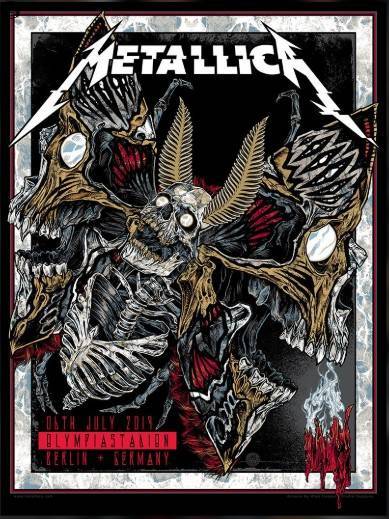 Rhys Cooper - Metallica Berlin - Silver Foil Edition