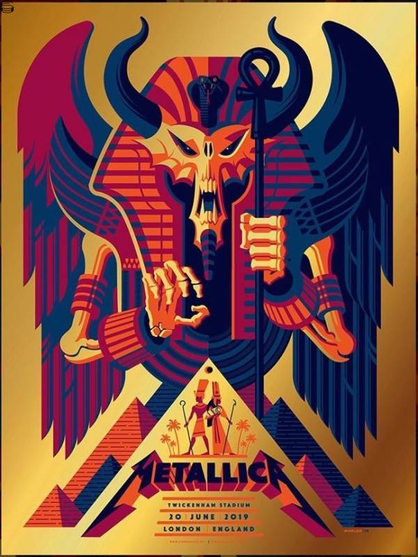 Tom Whalen - Metallica London - Artist Foil Edition