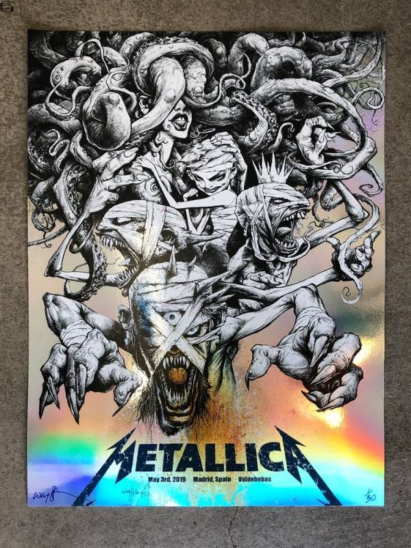 Jonathan Wayshak - Metallica Madrid - Rainbow Foil Edition