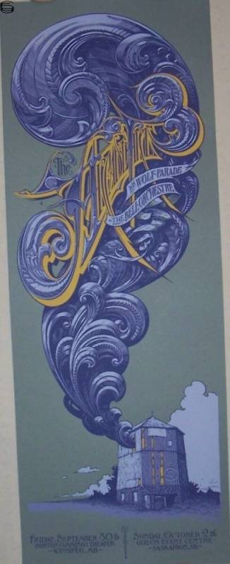 Aaron Horkey - Arcade Fire Winnipeg / Saskatoon - Blue Edition