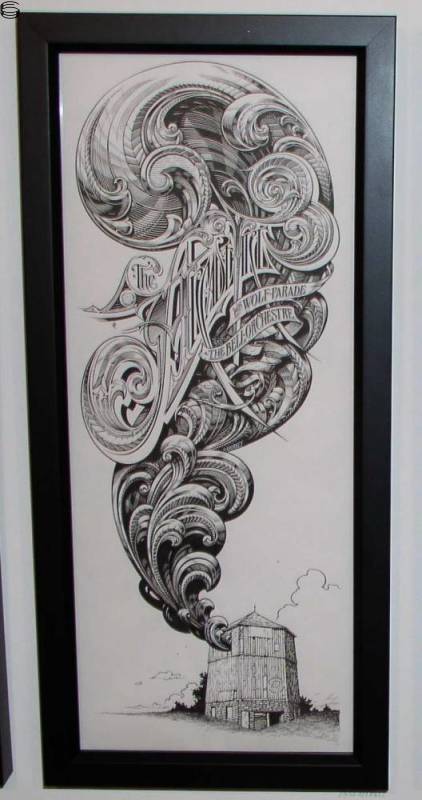 Aaron Horkey - Arcade Fire Winnipeg / Saskatoon - OG Ink Edition