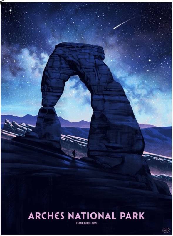 Nicolas Delort - Arches National Park 19 - Night Sky Edition
