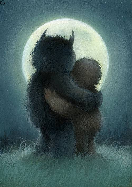 Dan May - Moonlight Embrace 16 - OG Painting Edition