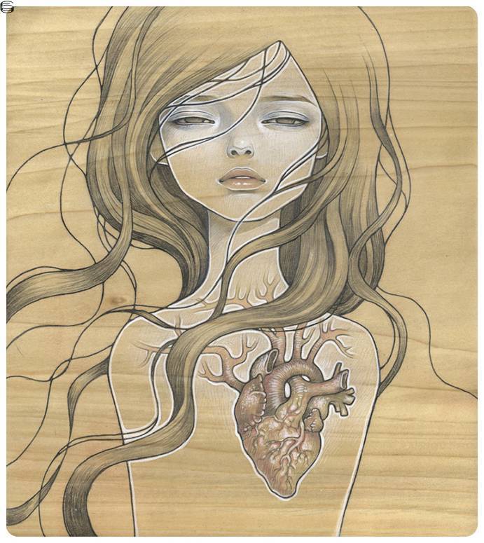 Audrey Kawasaki - My Dishonest Heart 08 - Unframed Giclee Edition