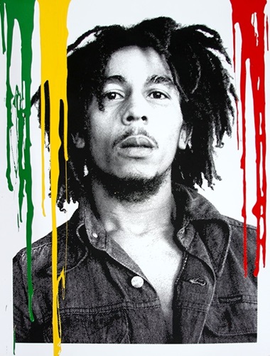 Mr Brainwash - Happy Birthday Bob Marley - Buffalo Soldier - Multi-Colour Drips