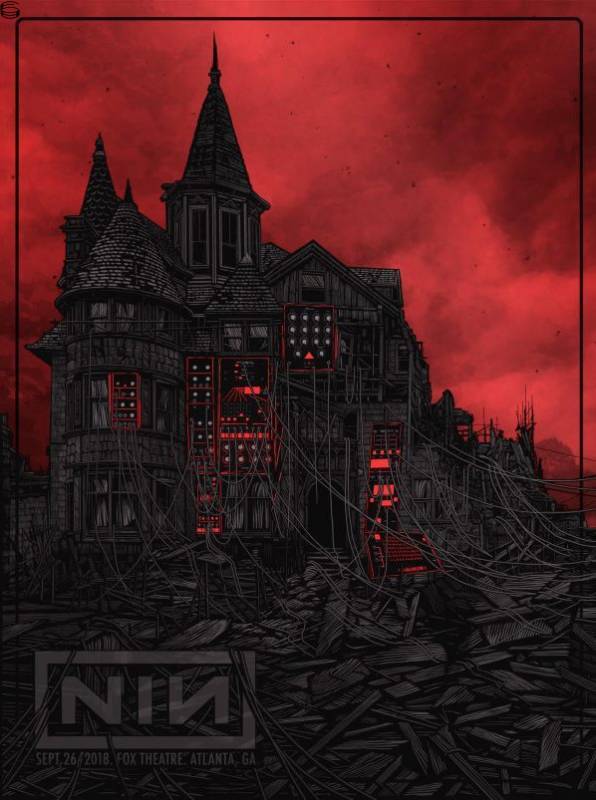 Daniel Danger - Nine Inch Nails Atlanta N1 - Metallic Red Show Edition