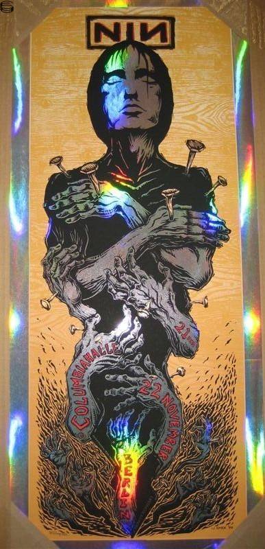 Emek - Nine Inch Nails Berlin 99 - Foil Poster Edition