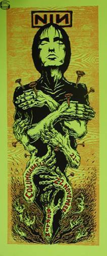 Emek - Nine Inch Nails Berlin 99 - Green Handbill Edition