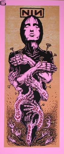 Emek - Nine Inch Nails Berlin 99 - Pink Handbill Edition