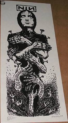 Emek - Nine Inch Nails Berlin 99 - White Handbill Edition