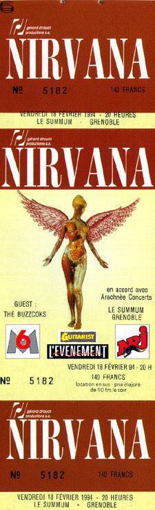 Nirvana Buzzcocks Grenoble 94