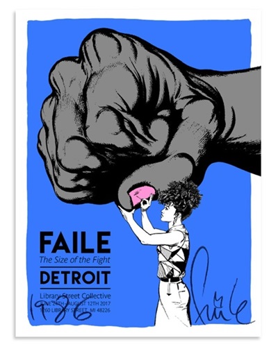 Faile - Size Of The Fight Show Print - Pink
