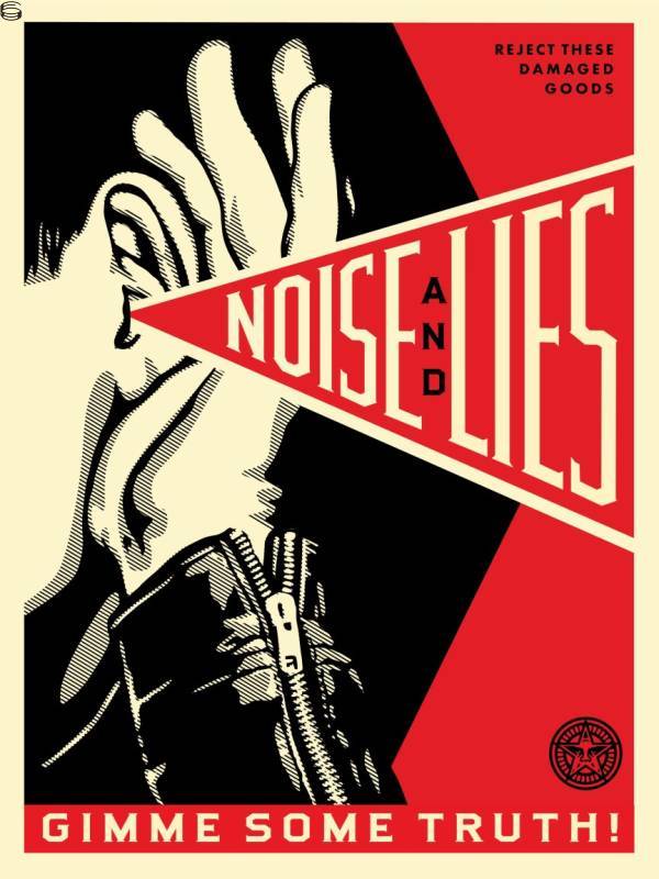 Shepard Fairey - Noise & Lies - Red Edition