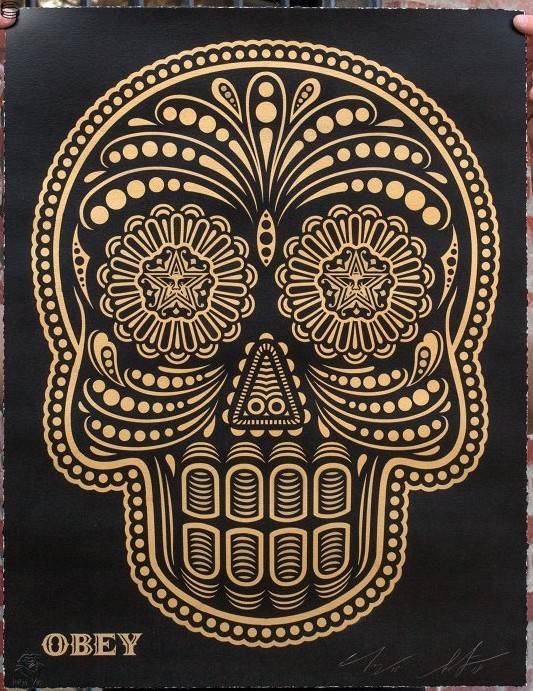 Shepard Fairey - Day of the Dead - Black Edition
