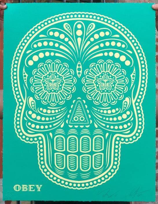 Shepard Fairey - Day of the Dead - Turquoise Edition