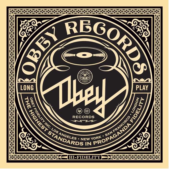 Shepard Fairey - Obey Script Album Cover