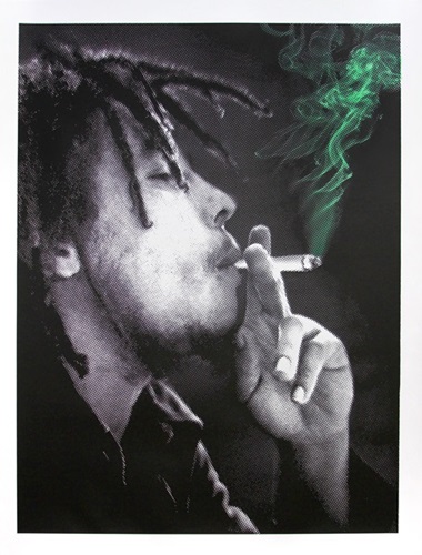 Mr Brainwash - Happy Birthday Bob Marley - Jamming - Green